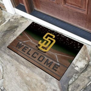 San Diego Padres Rubber Door Mat - 18in. x 30in.