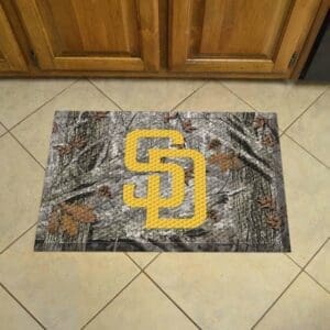 San Diego Padres Rubber Scraper Door Mat Camo