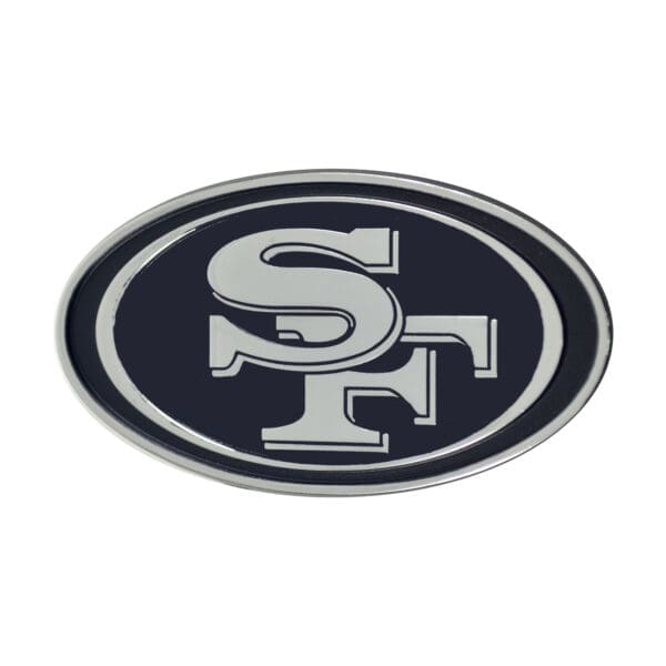 San Francisco 49ers 3D Chrome Metal Emblem 1