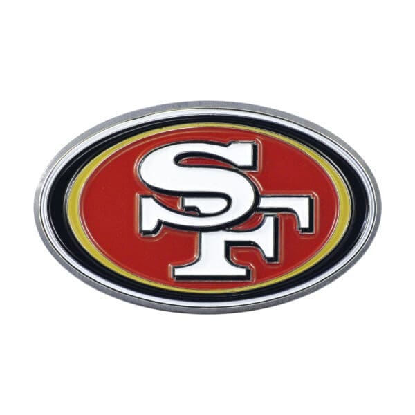 San Francisco 49ers 3D Color Metal Emblem 1