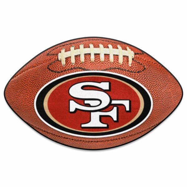 San Francisco 49ers Football Rug 20.5in. x 32.5in 1 scaled