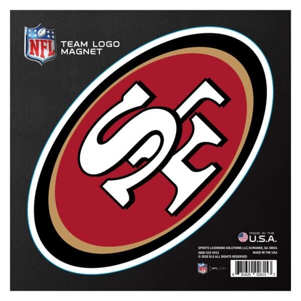 San Francisco 49ers Large Team Logo Magnet 10 8.7329x8.3078 1 scaled