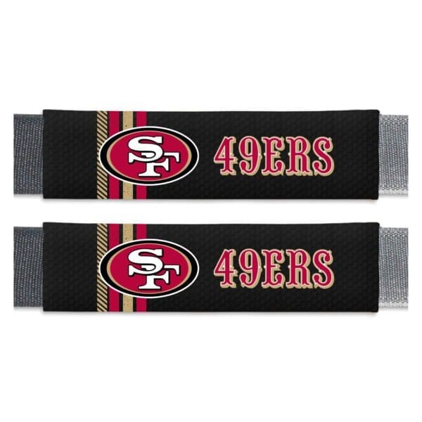 San Francisco 49ers Team Color Rally Seatbelt Pad 2 Pieces 1 scaled