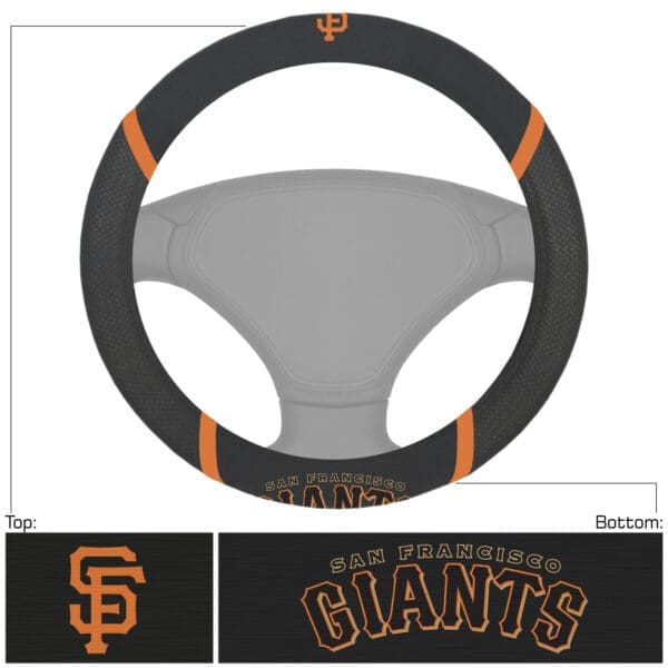 San Francisco Giants Embroidered Steering Wheel Cover 1