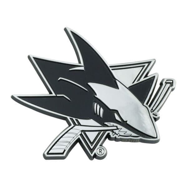 San Jose Sharks 3D Chrome Metal Emblem 25087 1