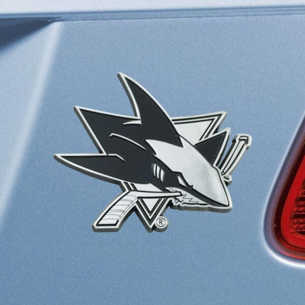 San Jose Sharks 3D Chrome Metal Emblem-25087