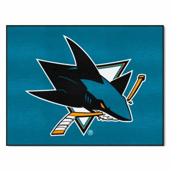 San Jose Sharks All Star Rug 34 in. x 42.5 in. 10668 1 scaled