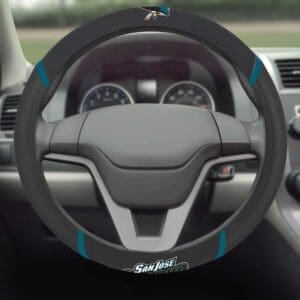 San Jose Sharks Embroidered Steering Wheel Cover-25096