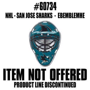 San Jose Sharks Heavy Duty Aluminium Helmet Emblem-60734