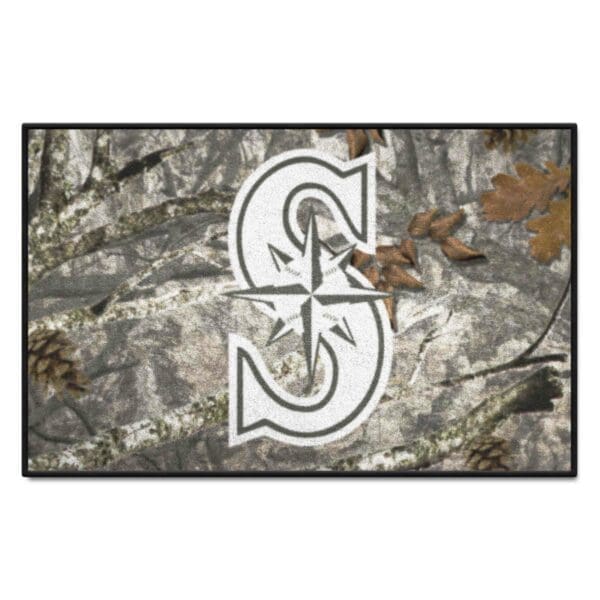 Seattle Mariners Camo Starter Mat Accent Rug 19in. x 30in 1 scaled