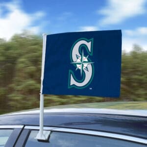 Seattle Mariners Car Flag Large 1pc 11" x 14"