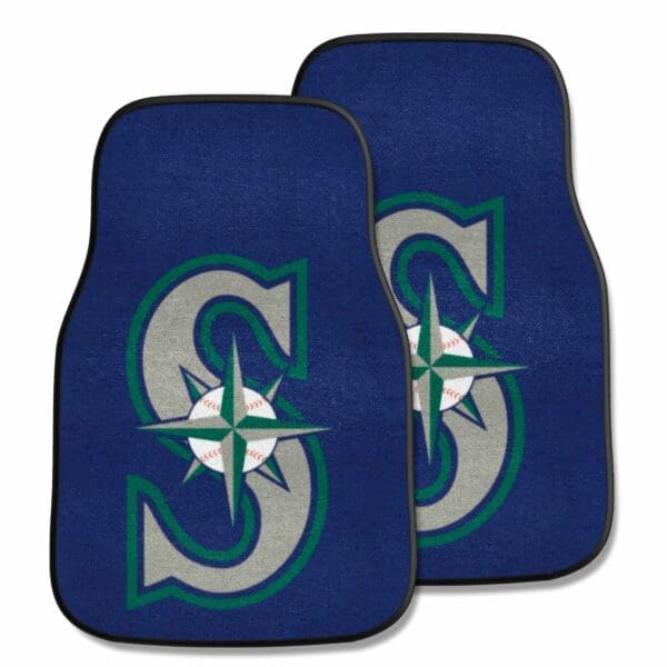 Seattle Mariners Front Carpet Car Mat Set 2 Pieces 1 1 scaled