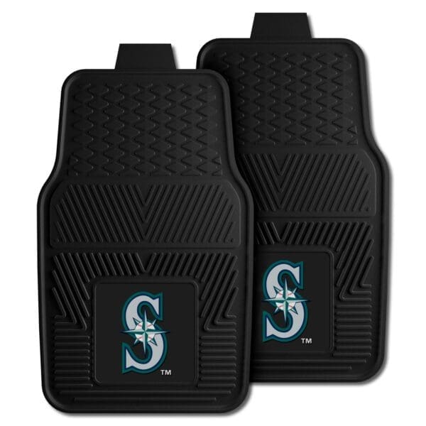 Seattle Mariners Heavy Duty Car Mat Set 2 Pieces 1 scaled