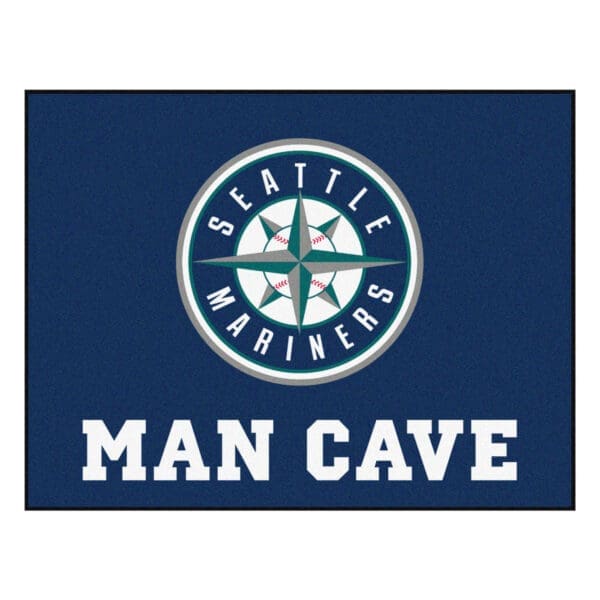 Seattle Mariners Man Cave All Star Rug 34 in. x 42.5 in 1 1