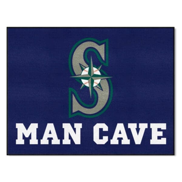 Seattle Mariners Man Cave All Star Rug 34 in. x 42.5 in 1 scaled