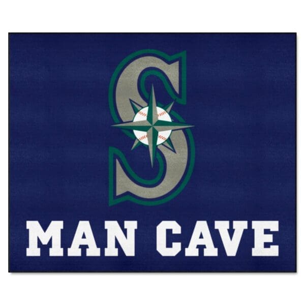 Seattle Mariners Man Cave Tailgater Rug 5ft. x 6ft 1 scaled