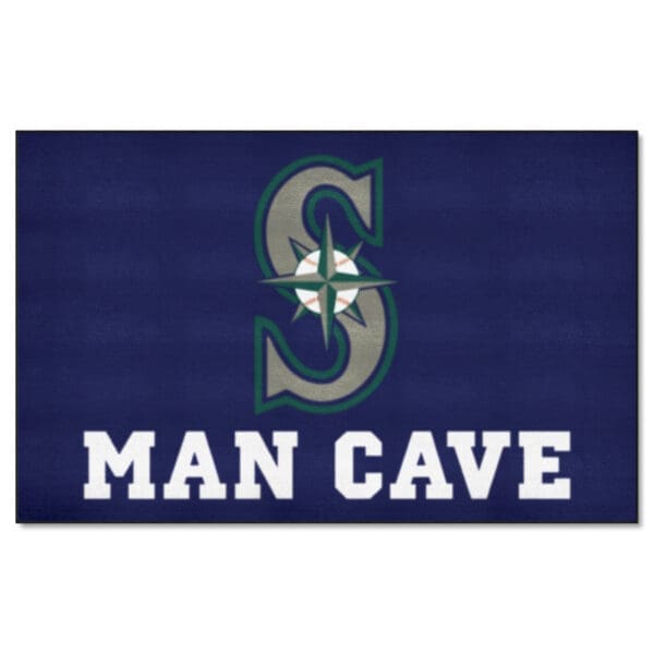 Seattle Mariners Man Cave Ulti Mat Rug 5ft. x 8ft 1 scaled