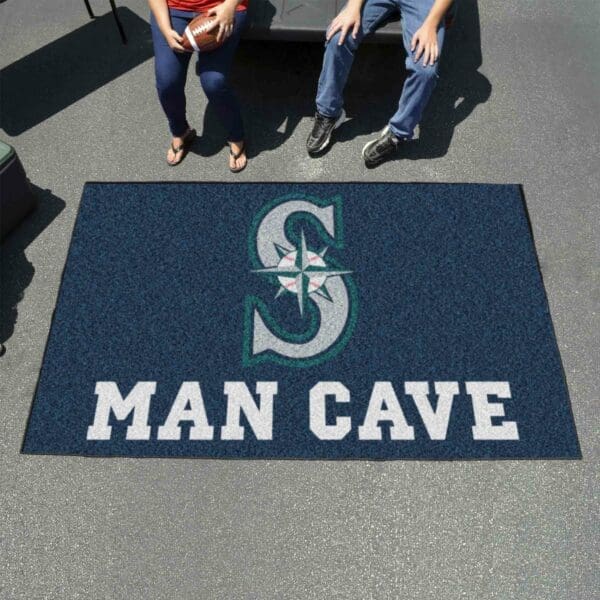 Seattle Mariners Man Cave Ulti-Mat Rug - 5ft. x 8ft.