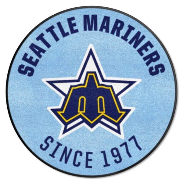 Seattle Mariners Roundel Rug 27in. Diameter 1 scaled