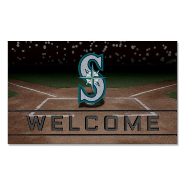 Seattle Mariners Rubber Door Mat 18in. x 30in 1 scaled