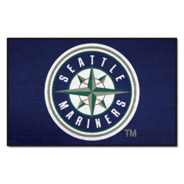 Seattle Mariners Starter Mat Accent Rug 19in. x 30in 1 3 scaled