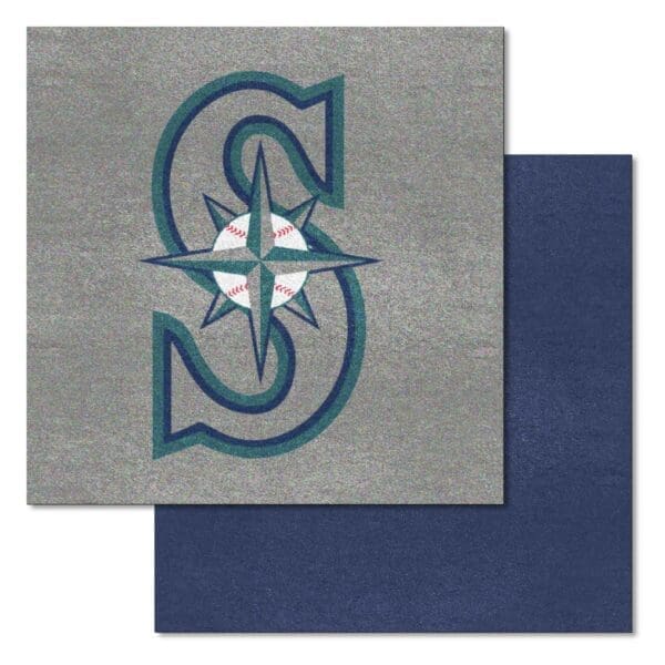 Seattle Mariners Team Carpet Tiles 45 Sq Ft. Gray Blue 1 scaled