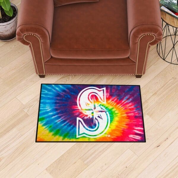 Seattle Mariners Tie Dye Starter Mat Accent Rug - 19in. x 30in.