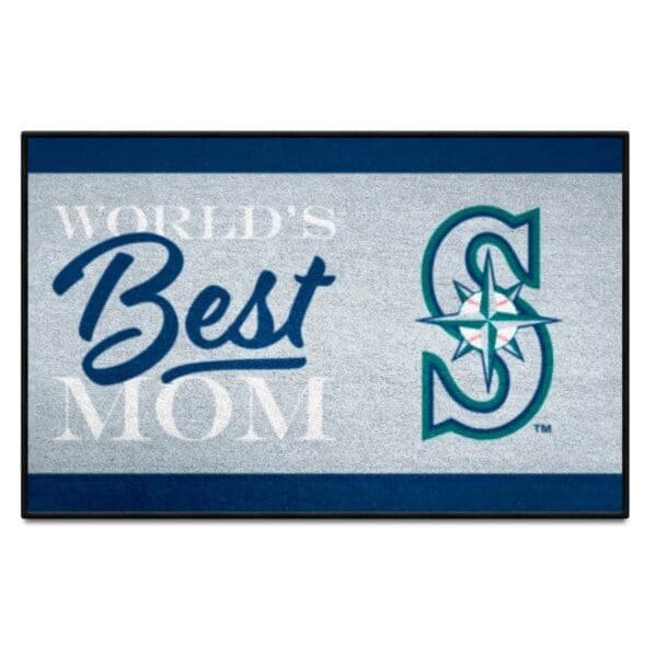 Seattle Mariners Worlds Best Mom Starter Mat Accent Rug 19in. x 30in 1 scaled