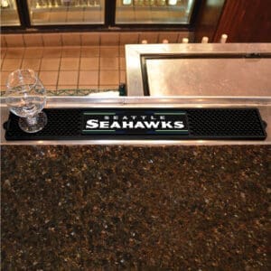 Seattle Seahawks Bar Drink Mat - 3.25in. x 24in.