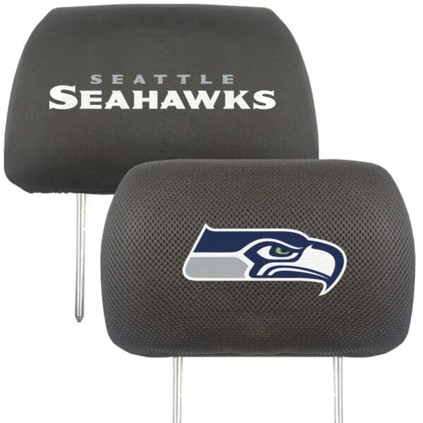 Seattle Seahawks Embroidered Head Rest Cover Set 2 Pieces 1