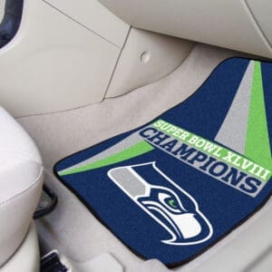 Seattle Seahawks Front Carpet Car Mat Set - 2 Pieces
