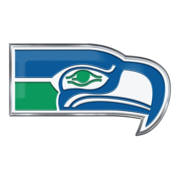 Seattle Seahawks Heavy Duty Aluminum Embossed Color Emblem Alternate 1