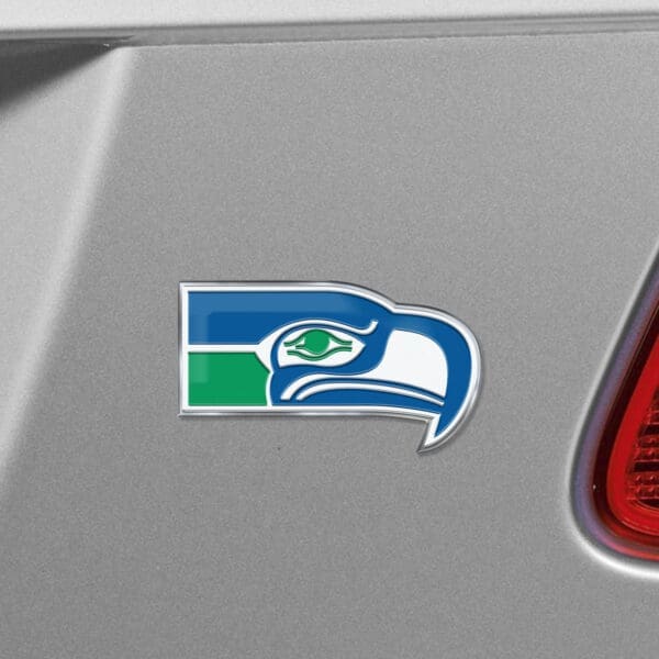 Seattle Seahawks Heavy Duty Aluminum Embossed Color Emblem - Alternate