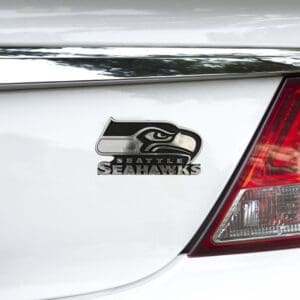 Seattle Seahawks Molded Chrome Plastic Emblem