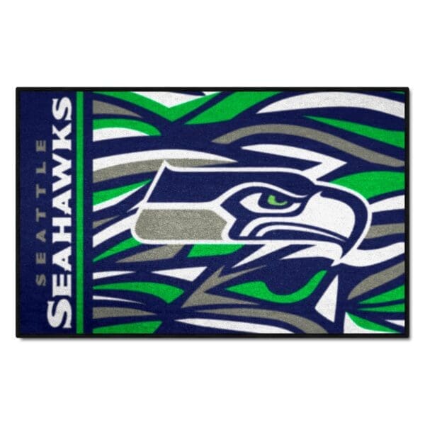 Seattle Seahawks Starter Mat XFIT Design 19in x 30in Accent Rug 1 scaled