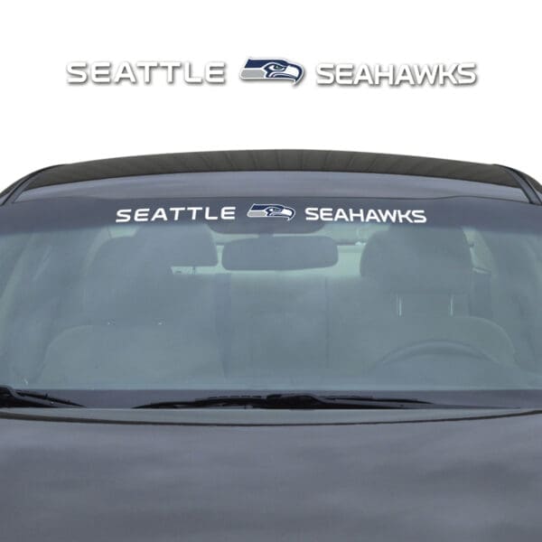 Seattle Seahawks Sun Stripe Windshield Decal 3.25 in. x 34 in 1
