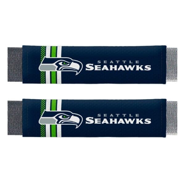 Seattle Seahawks Team Color Rally Seatbelt Pad 2 Pieces 1 scaled