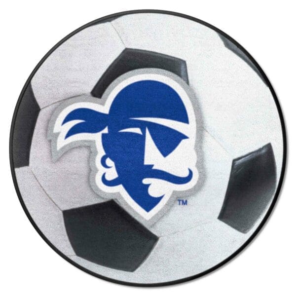 Seton Hall Pirates Soccer Ball Rug 27in. Diameter 1 scaled