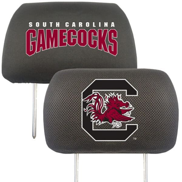 South Carolina Gamecocks Embroidered Head Rest Cover Set 2 Pieces 1
