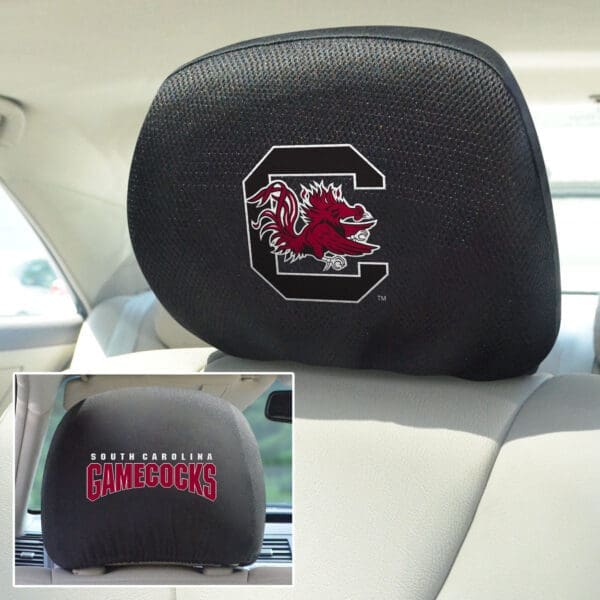 South Carolina Gamecocks Embroidered Head Rest Cover Set - 2 Pieces