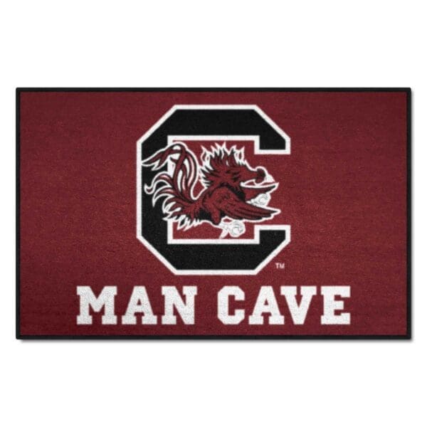 South Carolina Gamecocks Man Cave Starter Mat Accent Rug 19in. x 30in 1 scaled