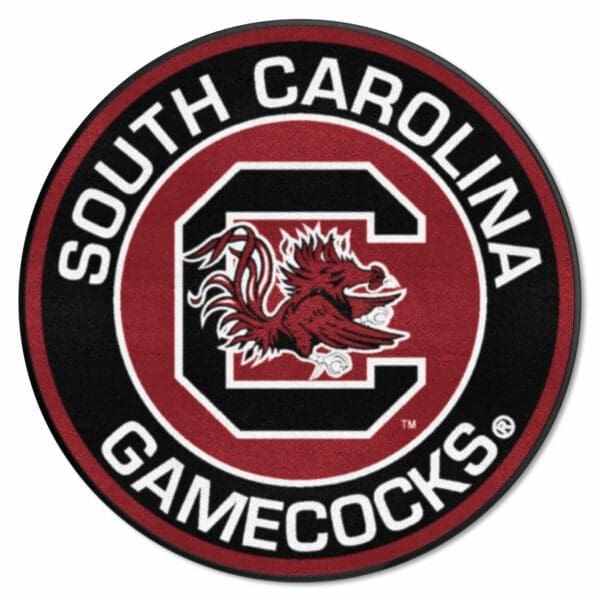 South Carolina Gamecocks Roundel Rug 27in. Diameter 1 scaled
