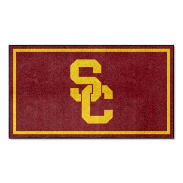 Southern California Trojans 3ft. x 5ft. Plush Area Rug 1 scaled