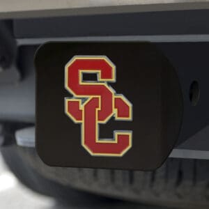 Southern California Trojans Black Metal Hitch Cover - 3D Color Emblem