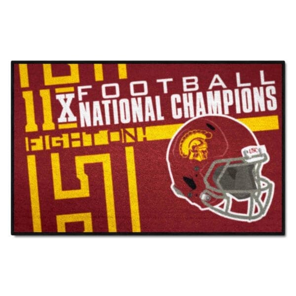 Southern California Trojans Dynasty Starter Mat Accent Rug 19in. x 30in 1 scaled