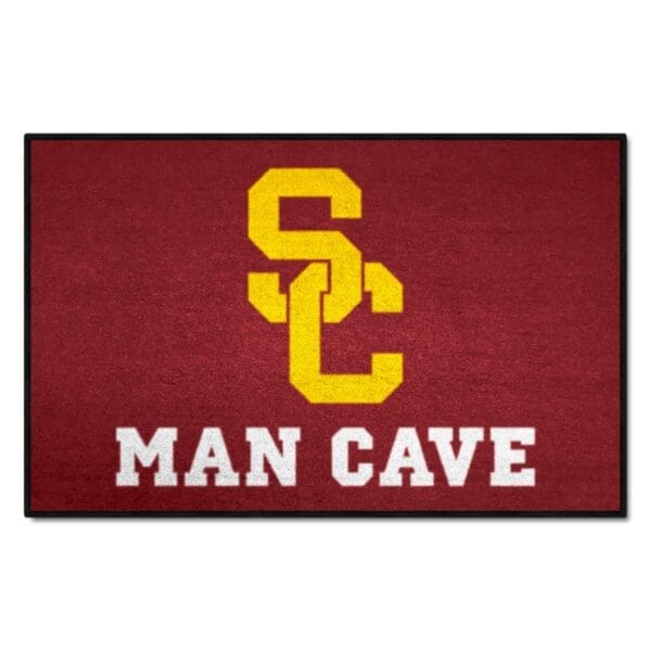 Southern California Trojans Man Cave Starter Mat Accent Rug 19in. x 30in 1 scaled