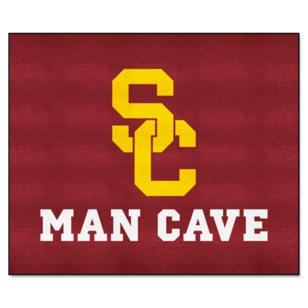 Southern California Trojans Man Cave Tailgater Rug 5ft. x 6ft 1 scaled