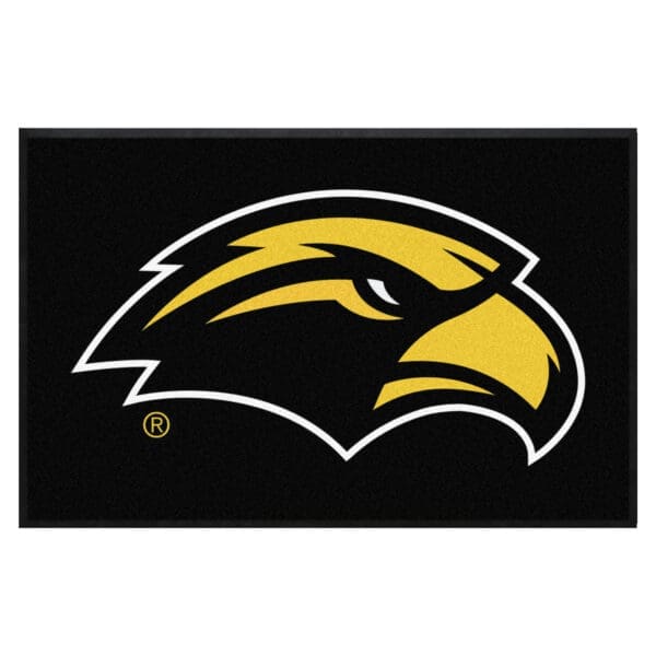 Southern Miss 4X6 High Traffic Mat with Durable Rubber Backing Landscape Orientation 1