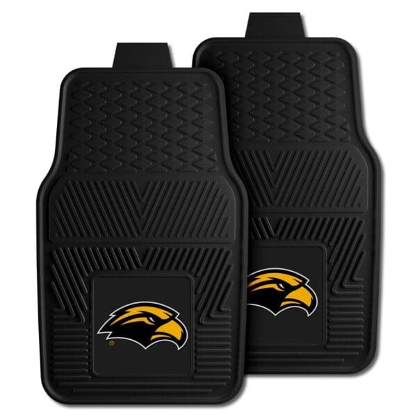 Southern Miss Golden Eagles Heavy Duty Car Mat Set 2 Pieces 1 scaled