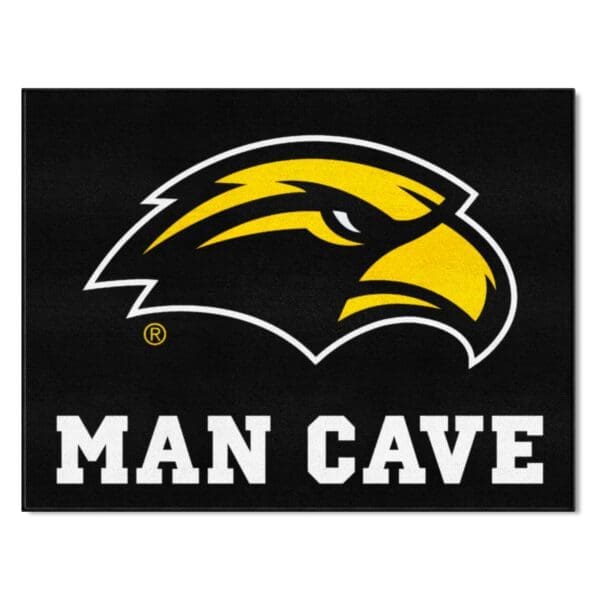 Southern Miss Golden Eagles Man Cave All Star Rug 34 in. x 42.5 in 1 scaled